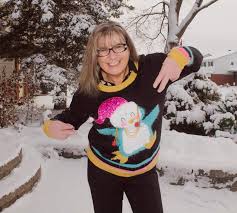 Novelty penguin christmas jumper in navy. Penguin Christmas Sweater A Labour Of Life