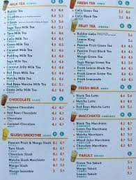 Red bean matcha milk tea. Coco Fresh Tea Juice Menu Menu V Restauracii Coco Fresh Tea Juice Renfrew Collingwood Vancouver