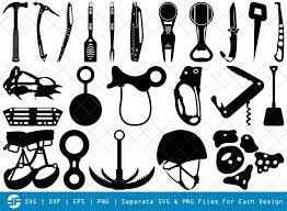 Download Climber Tools Svg Cut Files Mountaineers Tool Silhouette Etc Craft Marketplace