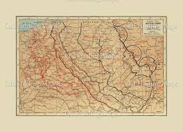 Campaign, battle and location maps of the great war. World War One Map Of The Western Front Battle Lines Germany France Belgium 1918
