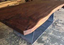 Black Walnut Live Edge Slab Dining Table Live Edge Slab Dining Table Slab Dining Tables Live Edge Wood