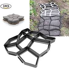 After this coat is dry, apply the second coat. Garden Paving Molds Diy Reusable Concrete Cement Paver Walk Maker Mould Pavement Patio Walkway Pattern Path Maker Mold Tools Home Improvement Building Materials Urbytus Com