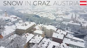 The hill is now a public park and enjoys extensive views of the city. Snow In Graz Austria February 2018 Youtube