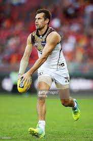 Luke Hodge Of The Hawks Looks Upfield During The Round Six Afl Match Hawthorn Hawks Afl Luke