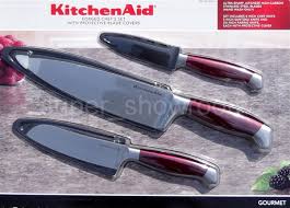 4.4 out of 5 stars 5. Kitchenaid 3 Pc Gourmet Chefs Knife Set Protective Blade Cover Red Cutlery
