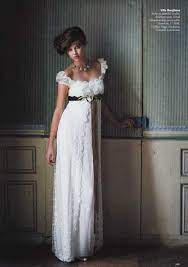 Empire Silhouette Wedding Dresses Empire Waist Wedding Dress Wedding Dress Styles French Wedding Dress