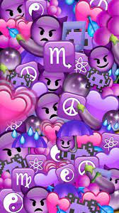 Depicted as a sparkling, purple or blue… ☂️ umbrella. Purple Emoji Wallpapers Wallpaper Cave