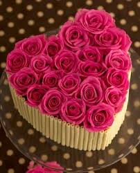 Heart Shape Birthday Chocolate Cake Images Double Heart Wedding Celebration Cake With Pink And White Roses And Petals Description From Pinterest Com I S Heart Birthday Cake 20 Birthday Cake Girl Cakes