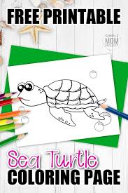 This unique coloring page offers up a bit of a challenge! Free Printable Turtle Coloring Page Simple Mom Project