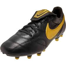 Black And Gold Nike Football Cleats The Nike Premier Ii Fg Black Metallic Vivid Gold Soccerpro Nike Gold Soccer Shoes Football Cleats For Sale