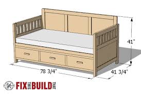 Another thing you need to know is. Diy Daybed With Storage Drawers Twin Size Bed Fixthisbuildthat