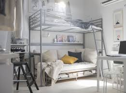 Level Up With The Svarta Twin Loft Bed Frame Create Space For More Activities In The Same Footprint As A Tradit Small Spaces Loft Bed Frame Living Room Spaces