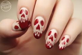 Snow White Poison Apple Nail Art Halloween Nail Designs Skull Nails Halloween Nails