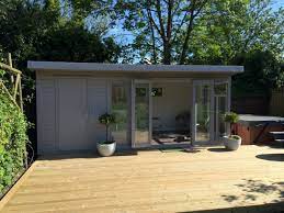 The Kite Contemporary Garden Room Has Become Our Most Popular Building As It Has A Great Combin Contemporary Garden Rooms Summer House Garden Garden Buildings