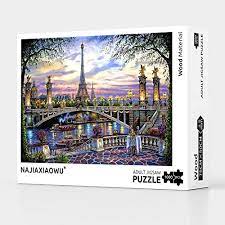 Check out our 1000 jigsaw puzzle selection for the very best in unique or custom, handmade pieces from our jigsaw puzzles shops. Najiaxiaowu 1000 Pieces Classic Jigsaw Puzzle Adult Puzzle Scenic Bridge Paris Eiffel Tower Wooden Puzzle Modern Home Decor Wall Art Unique Gift 29 5 X 19 7 75 X 50 Cm Buy Online