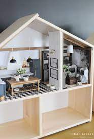 Dollhouse Study Living Room Dear Lillie Studio Doll House Plans Dolls House Interiors Ikea Dollhouse