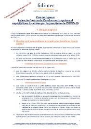 A covid‑19 vaccine is a vaccine intended to provide acquired immunity against severe acute respiratory syndrome coronavirus 2 (sars‑cov‑2), the virus causing coronavirus disease 2019. Cas De Rigueur Aides Du Canton De Vaud Aux Entreprises Touchees Par Le Covid 19 Fidinter