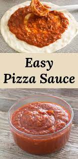 Easy Pizza Sauce Recipe Loaded With Italian Flavor Is So Easy To Make No Reason To Buy Jarred Pizza Sauce Again Mak Pizza Sauce Pizza Sauce Recipe Easy Pizza