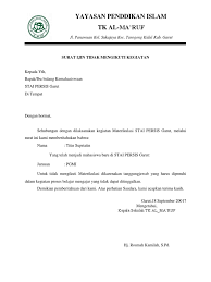 Contoh surat izin tidak masuk kerja pns. Contoh Surat Izin Sekolah Untuk Kegiatan Download Contoh Surat Yang Baik 2020