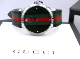 Black And Red Mens Watch Pin On Gucci Watches