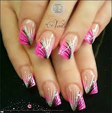 Pink And Black Acrylic Nail Ideas How To Have The Acrylic Nail Art Designs Luminous Nails Best Acrylic Nails Silver Nails