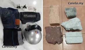 Dengar cerita berlaku kat taman sentosa. Hobi Pecahkan Cermin Kenderaan Guna Batu Bata Lelaki 24 Tahun Ditahan Careta