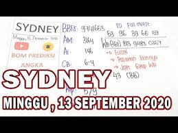 Bocoran Bom Prediksi Angka Sydney Sdyhariini 13 September 2020 Wajib Jp Paus Youtube