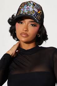 Flaming Ed Hardy Trucker Hat