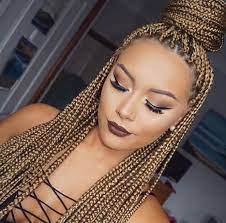 Pinterest Charlinetm Box Braids Hairstyles For Black Women Box Braids Styling Blonde Braids