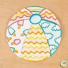 Beach Ball Drawing Game Ball Drawing Drawing Games Summer Art Projects