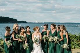 Unique Color Palette Emerald Green Wedding Ideas Forest Green Bridesmaid Dresses Dark Green Bridesmaid Dress Emerald Green Bridesmaid Dresses