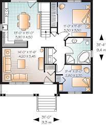 Traditional Style House Plan 76183 With 2 Bed 1 Bath Country Style House Plans House Plans Small House Plans