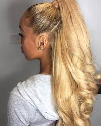 Half Black And Blonde Hair Wig Hairstylist Unknown Hair Curly Hair Styles Naturally Long Hair Styles