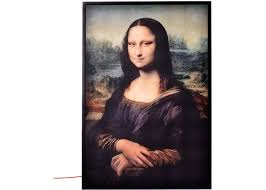 Virgil Abloh X Ikea Markerad Mona Lisa Backlit Artwork Multicolor Mona Lisa Large Canvas Wall Art White Art