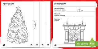 For some reason we have been on an… Christmas Colouring Sheets English Italian Christmas Colouring Sheets