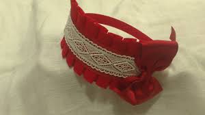 Diadema Roja Y Blanca Accesorios Para Cabello De Ninas Diademas Accesorios Para El Pelo