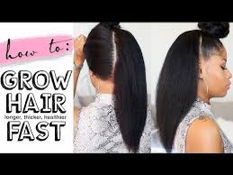 With a proper hair care regimen, you will have your hair growing within no time. How To Grow Hair Long Thick Healthy Fast 4 Easy Steps Video Black Hair Information Grow Long Hair Grow Black Hair Thick Hair Styles