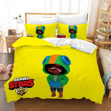 Housse Couette Brawl Stars Default Leon Jaune Housse De Couette Parure De Lit Cadeaux Anniversaire En 2020 Housse De Couette Parure De Lit Couette