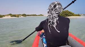 Kayaking In Fuwayrit Beach Mangroves Qatar Video Qatar Travel Kayaking Man Groves