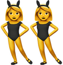 Bunny ears to replace the party hats!. Two Girls With Bunny Ears Woman With Bunny Ears Emoji N D Download Scientific Diagram