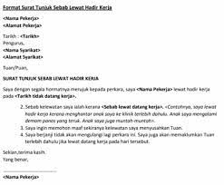 Surat tunjuk sebab tidak perlu ditulis dengan bahasa yang berbunga. Contoh Surat Tunjuk Sebab Tidak Hadir Kerja Sekolah Lewat