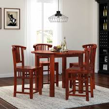 A counter height table pedestal base is the right height for your restaurant. 5 Pc Contemporary Counter Height Round Dining Table And Chair Set