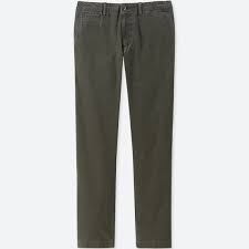 Men Vintage Regular Fit Chino Flat Front Pants