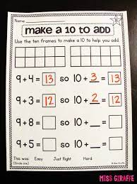 Print this page and start coloring this tall giraffe that's sitting pretty. Miss Giraffe Making To Make First Grade Worksheets Slide10 Fun Math Quiz K5 Art Projects Make A 10 To Add First Grade Worksheets Worksheet Tutoring Resources Free Measurement Worksheets Co0ol Math Games