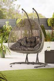This unique swinging chair is the perfect addition to any space outside, like a backyard patio, deck, in a sunroom or garden, or near a pool, or outdoor bar. Aldi Egg Chair Large Hanging Egg Chair Aldi Offers