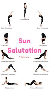 It starts your day off right. How To Do The Sun Salutation Morning Yoga Poses Kahlmah Morning Yoga Poses Easy Yoga Workouts Yoga Poses For Beginners