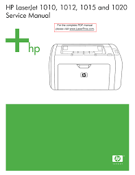 Install the latest driver for hp laserjet 1022. Hp Laserjet 1010 1012 1015 1020 Service Manual Manualzz