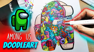 Doodle doodle art vexx vexx art gwax zhc jazza jazza art draw with jazza shrimpy shrimpy doodles copic copic markers g a l a c t i c pullover hoodie by eadan shamir. Among Us Doodleart Artlog Youtube