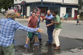 Thirty years later, they gather with their families for their coachs funeral and a weekend at a house on a lake where they used to party. Grown Ups 2 Movie Review Film Summary 2013 Roger Ebert