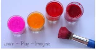 Erupting Baking Soda Paint Recipe ~ Learn Play Imagine